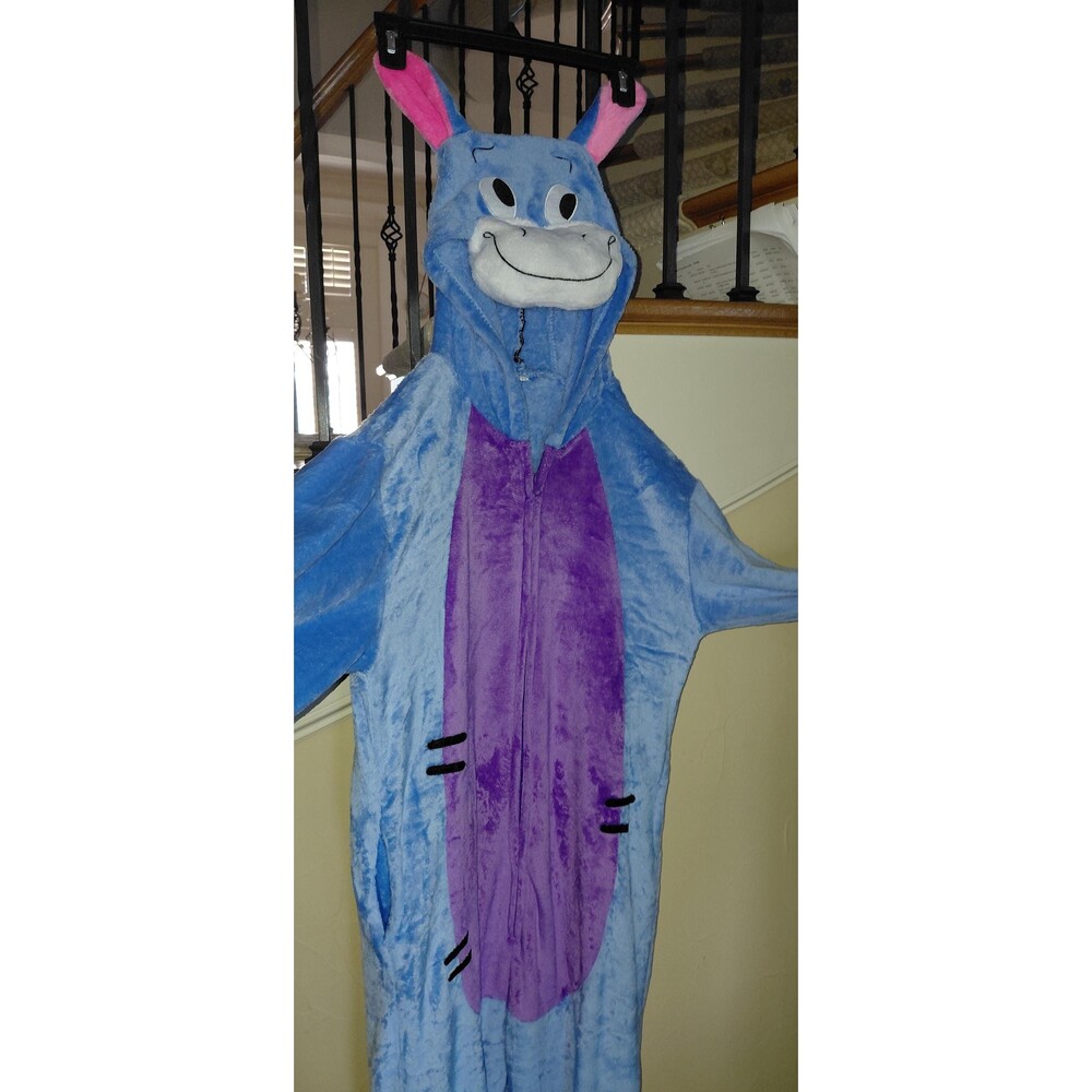 Disney Eeyore onesie pajamas/costume. Worn once, exc cond, high quality, pockets